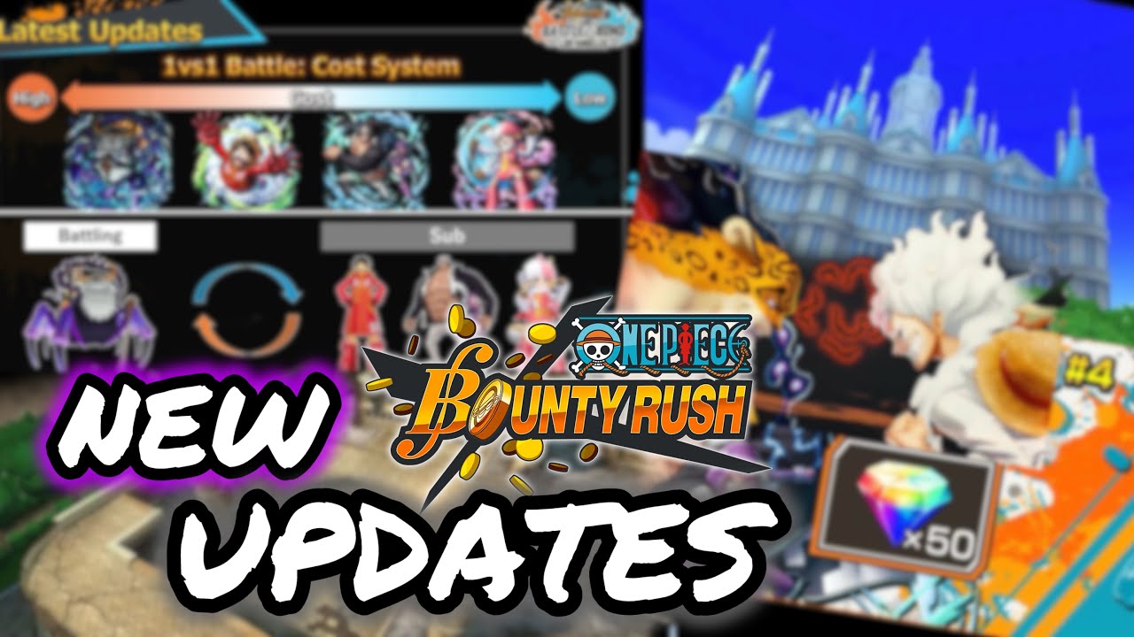 OPBR UPDATES - 1V1 BATTLE, MARIJOA Stage, FREE GEMS and More! | One Piece Bounty Rush OPBR