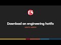 Download an engineering hotfix