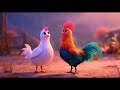 Disney Pixar Style 3D Hen &amp; Rooster | Stunning White Hen &amp; Colorful Rooster Animation