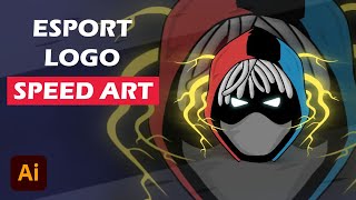 Design In Tablet -  Esport Logo Design - Speed Art
