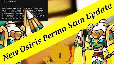 New Mythical Osiris Perma-stun Bug fixed | New Patch Update | Summoner