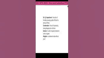ssc mts asked one word substitute Question #sscmts #ssc2024 #ssc #mts2024exam #shortsviral