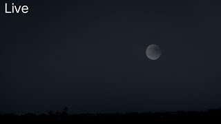 Live Footage Partial Lunar Eclipse Peak - 18 september 2024