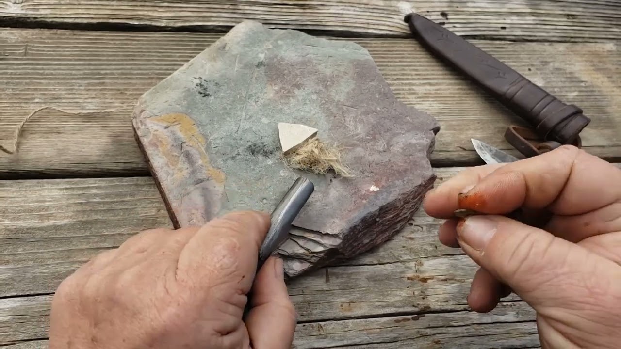 Preparing Jute Cord Tinder