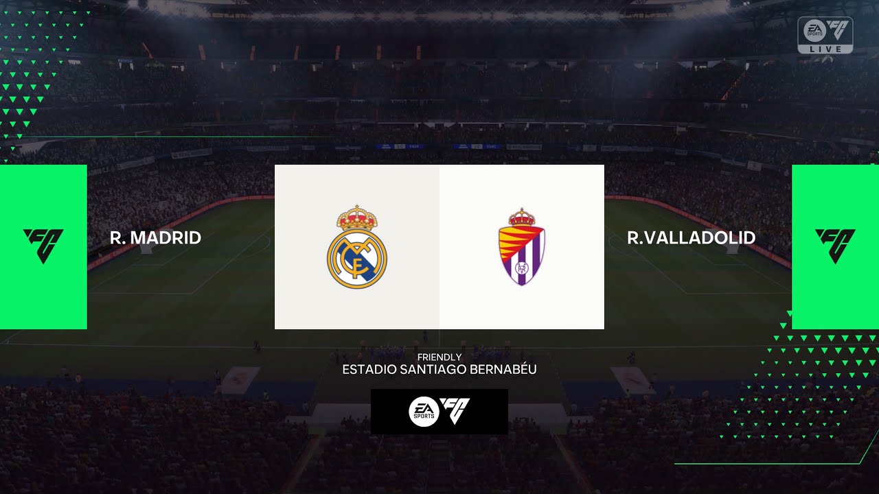 Real Madrid vs Real Valladolid CF LaLiga 25th August 2024 Full Match 4K FC 24 YouTube