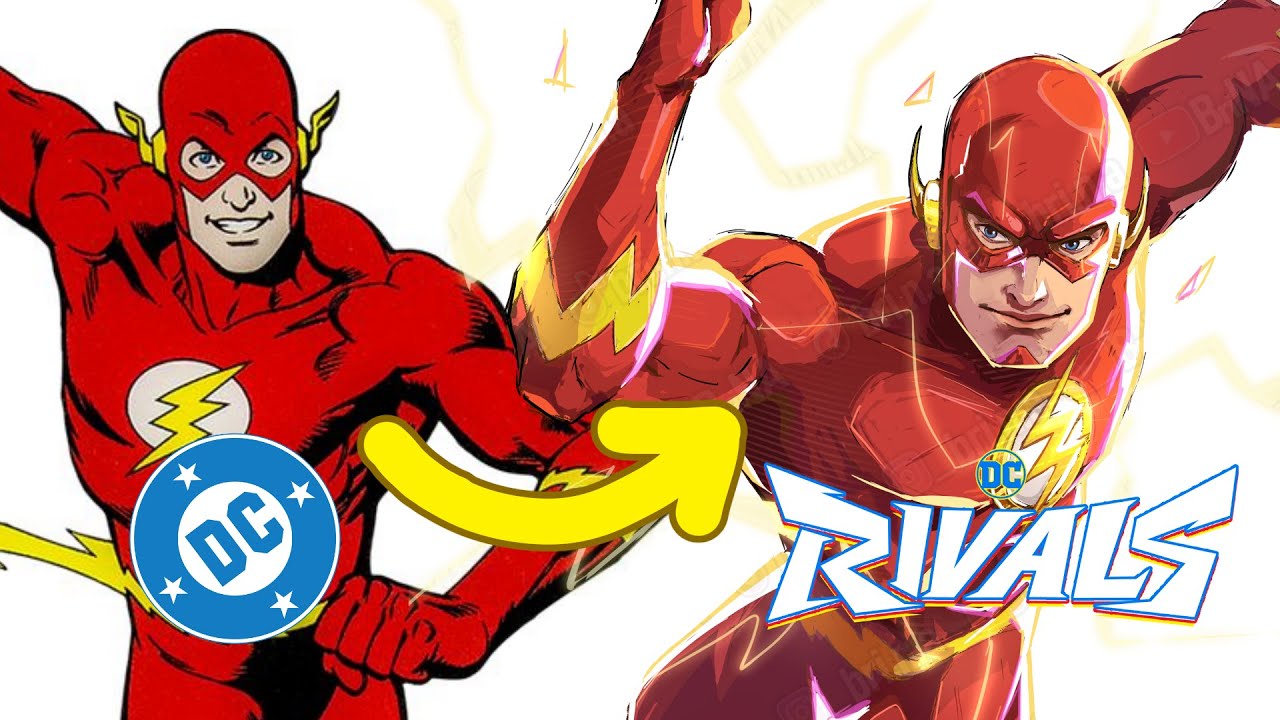 Drawing DC Flash The Marvel Rivals Way | Full Real-time Art Timelapse