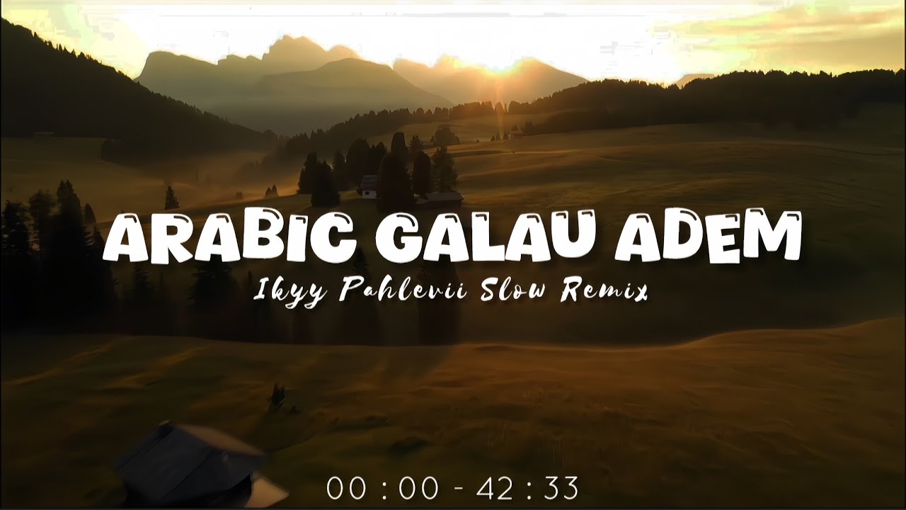 DJ Slow Remix Arabic Ana Qad 'Araftu Full Album Terbaru 2025 ( JJ Relaxing Vibes )