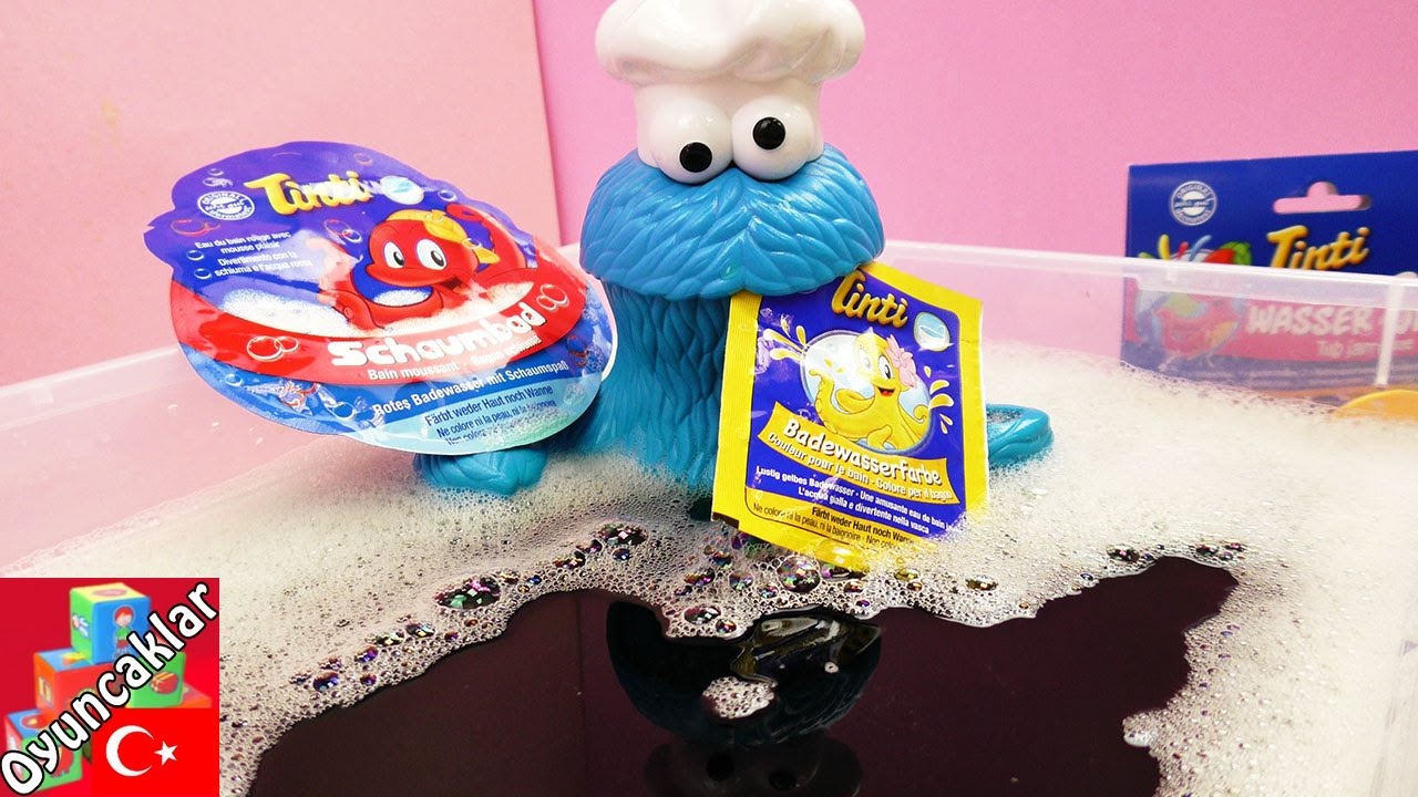 Play Doh Kurabiye Canavarı ile Havuz Partisi Tinti Banyo Oyuncakları