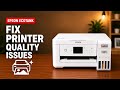 How to fix an EPSON EcoTank print quality issues or the colour is missing completely #ecotank