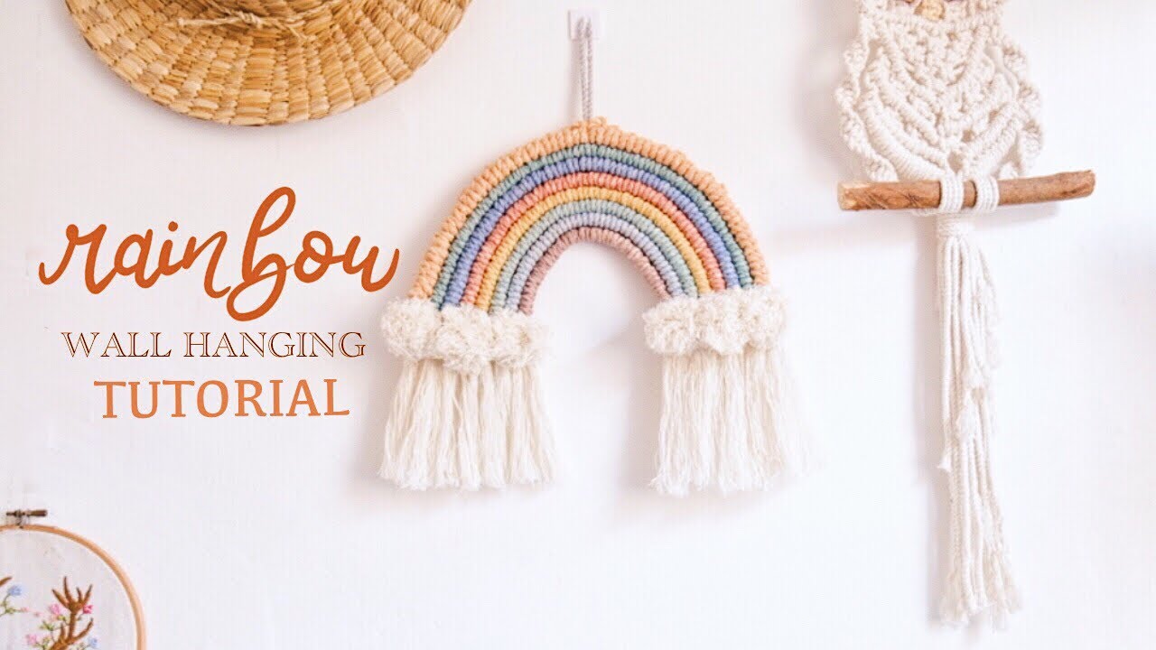 Rainbow Macrame Wall Hanging | Silent Vlog Ph