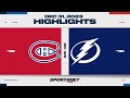 NHL Highlights | Canadiens vs. Lightning - December 31, 2023