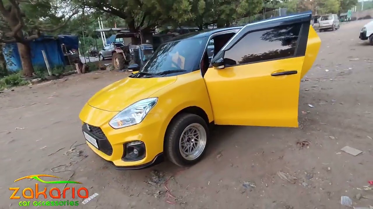 New Swift fully modified to yellow beauty at ZAKARIA CAR ACCESSORIES