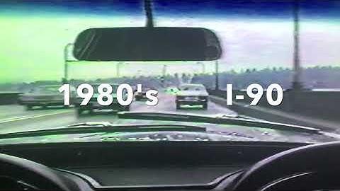 I-90 Floating Bridge in the 1980