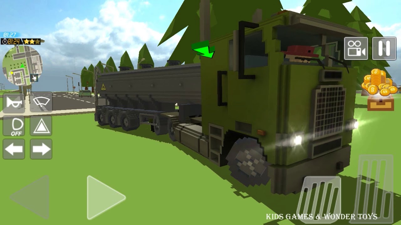 Blocky Truck Driver Urban Transport | Transport cargo truck games 3D #8