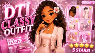 DTI Classy Outfit Idea Tutorial ✨👑 | Dress To Impress Roblox Gameplay #roblox
