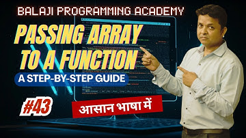 Passing Arrays to C++ Functions || Array as Function Argument || C++ Function Magic ||