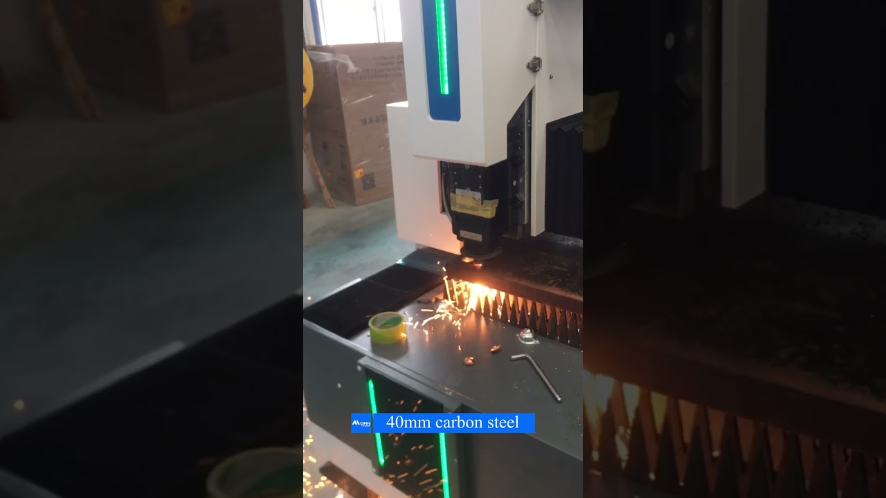 Watch 20000W Fiber Laser Cutting Machine Cut 40mm Carbon Steel⚙️