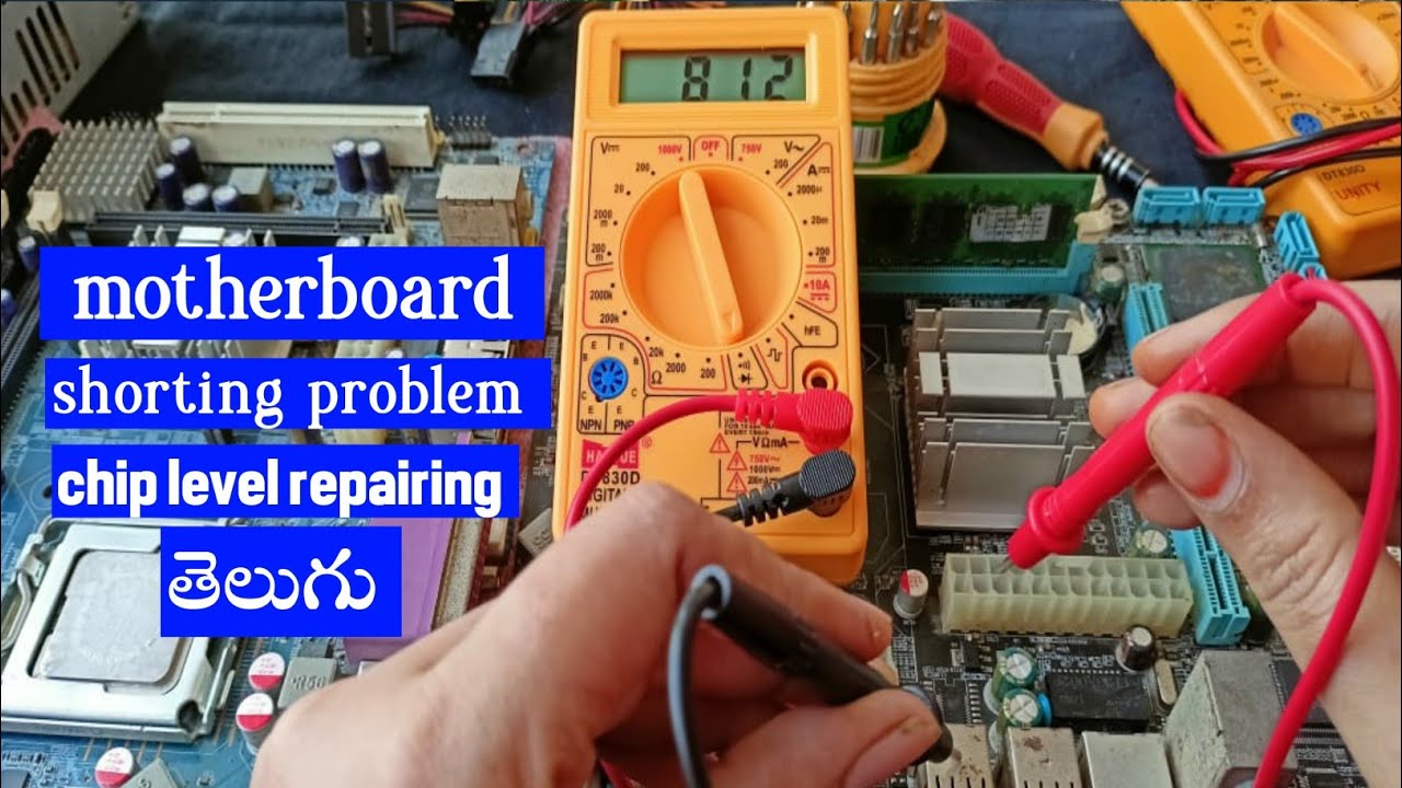 desktop mother board shorting/desktop mother board chip level repairing