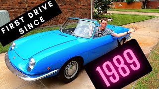 Our FIRST DRIVE after 32 YEARS in our 1968 Fiat 850 Spider!!