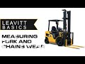 Leavitt Basics: How to Measure Forklift Forks and Chains for Wear