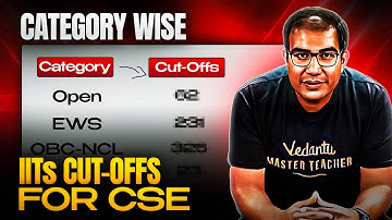 🔥Category-Wise IIT Cutoffs for CSE 2025 🧠 | Marks vs Rank | GEN, OBC, SC, ST | JEE Advanced Guide