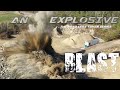 ROCK Blasting CLOSE CALL to make STONE! 40,000lbs of Explosives