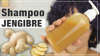 Shampoo de Gengibre para El Crecimieno del  Cabello y Eliminar la caspa