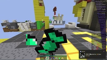 UNCUT Hacking on blocksmc without ban and kick | Fly,Killaura,inf tower and scaffold | CrossSine B25