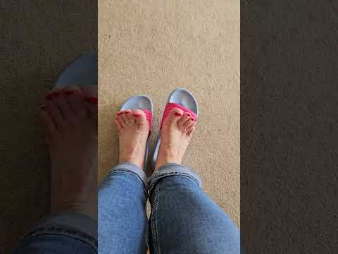Toe Spreading and Shoe Dangling with Toe Scrunching ASMR, Foot Fetish, Feet Worship