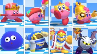 Kirby Fighters 2 - All Copy Abilities & Buddies