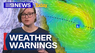 Queensland hit with cyclone and heatwave warnings | 9 News Australia