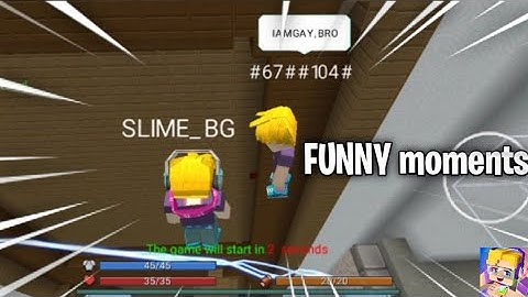 BUILD AND SHOOT FUNNY MOMENTS   blockman go