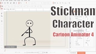 How to make a Stickman character - cartoon animator 4 software