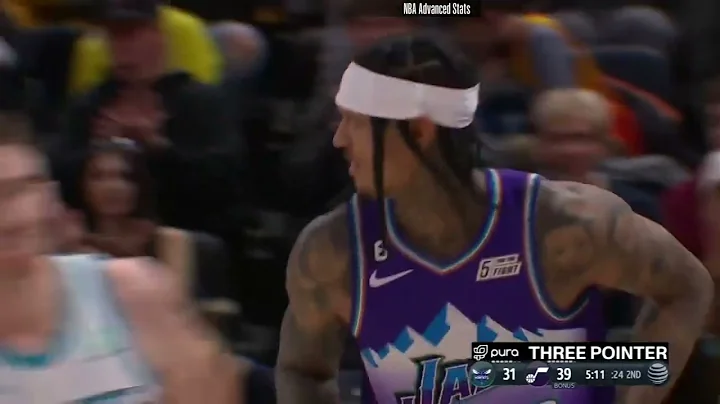 Jordan Clarkson 18 pts 2 ast vs Charlotte Hornets ...