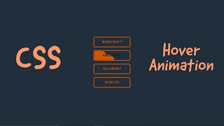 Buttons With Cool On Hover Animation (HTML & CSS)