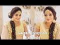 Amazing reception look hairstyle  latest reception  magic techniques by chandra prakash patel