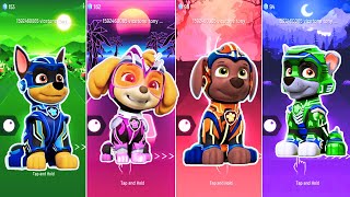 Paw Patrol Mighty Pups CHASE & SKYE & ZUMA & ROCKY at Tiles Hop EDM Rush Episode 🎉🎶