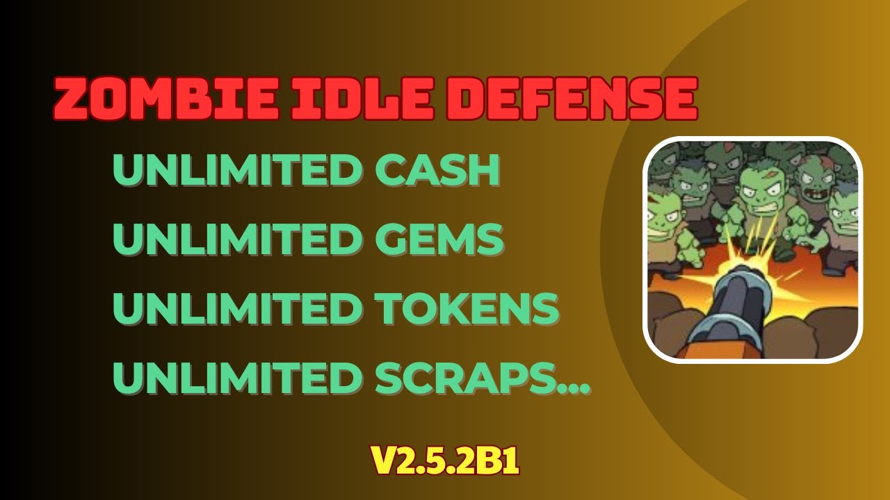 Zombie Idle Defense v2.5.2b1 MOD APK (Unlimited Cash, Gems, Tokens