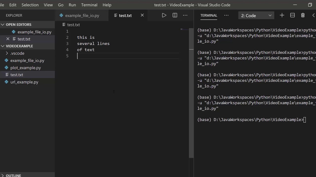 Text File Reading and Writing - YouTube