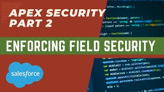 Enforcing Field Level Security in Apex (Salesforce)