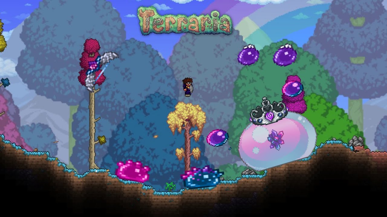Terraria 1.4 Master Mode Ep10 - (Queen Slime) + New Loot - YouTube.