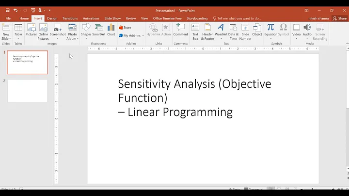 Sesitivity Analysis (Objective Function) - Linear Programming