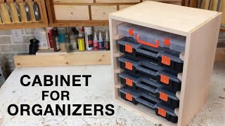 How to Build a Cabinet for Organizer Box Storage Containers with Additive Woodworking Cabinetmaking