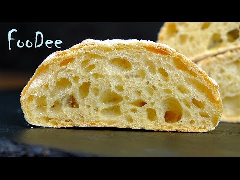 Чиабатта – хлеб БЕЗ замеса в домашних условиях / Ciabatta Recipe