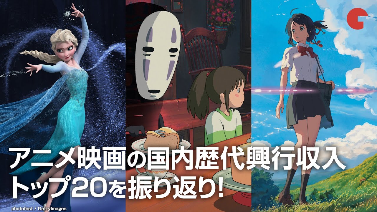 劇場版 鬼滅の刃 は現在何位 アニメ映画の国内歴代興行収入トップを振り返り Youtube