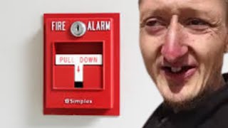 Daniel Larson Pulls the Fire Alarm