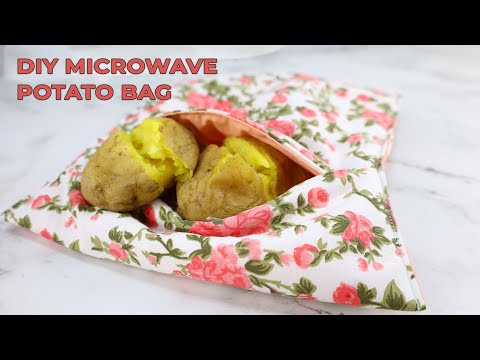 How to Sew a Microwave Potato Bag // DIY Baked potato bag