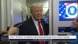 President Trump Gaggles with Press on Air Force One, Nov. 2, 2025