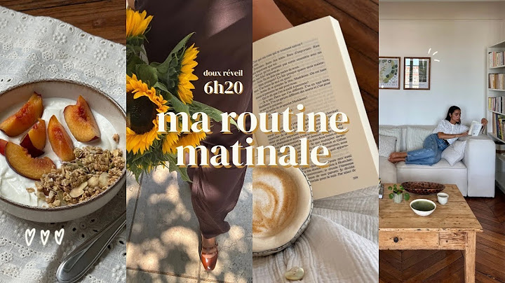 Ma routine matinale d’été à 6h20 🌻
