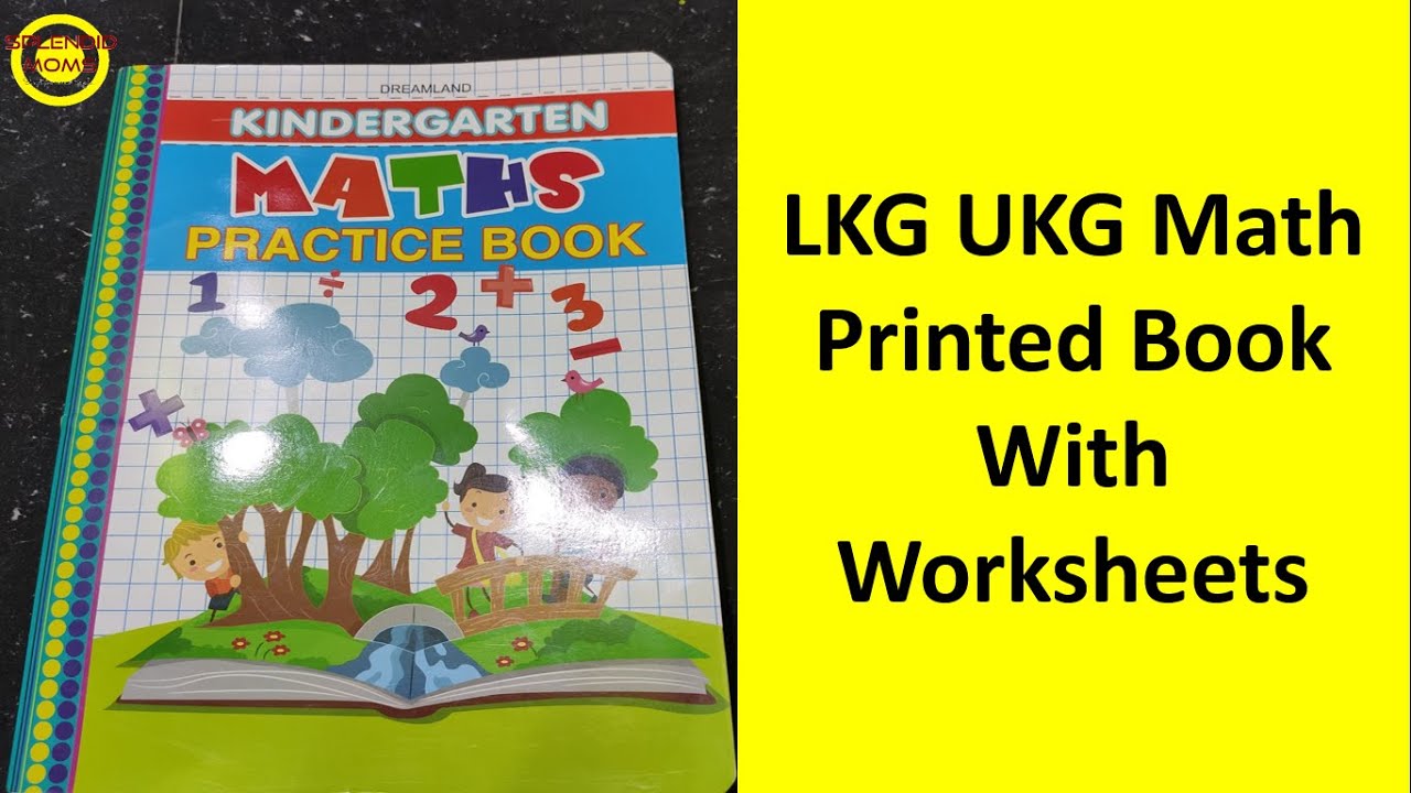 lkg ukg maths printed workbok math worksheets youtube